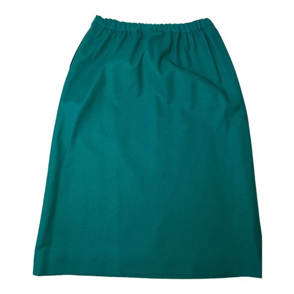 Vintage Pendleton Virgin Wool Women's Skirt Green Size 12 - Picture 2 of 12